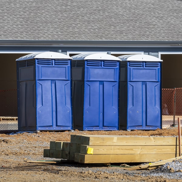 what is the expected delivery and pickup timeframe for the portable restrooms in Cokesbury